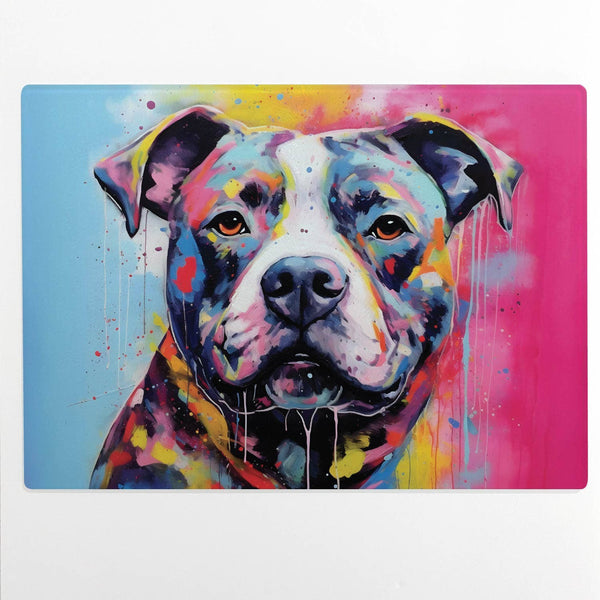 Staffy Glass Cutting Board SGC