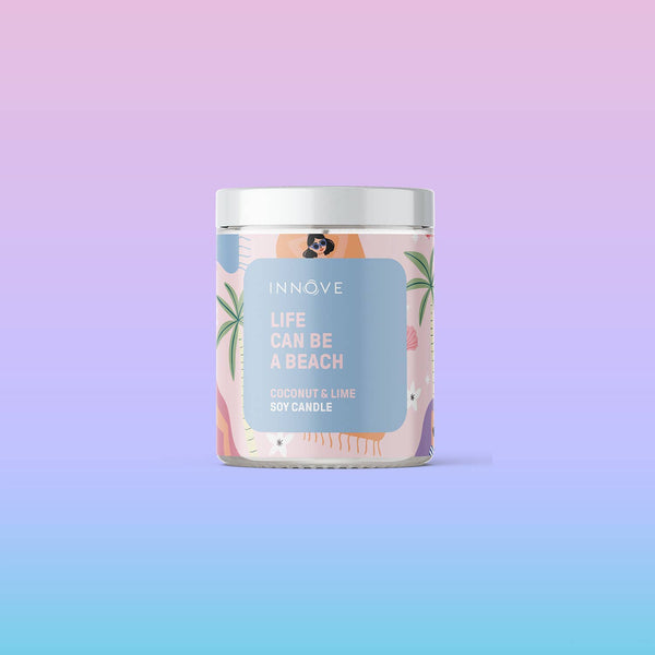 Candle - Life Can Be A Beach Candle - Coconut and Lime Fragrance CLCB