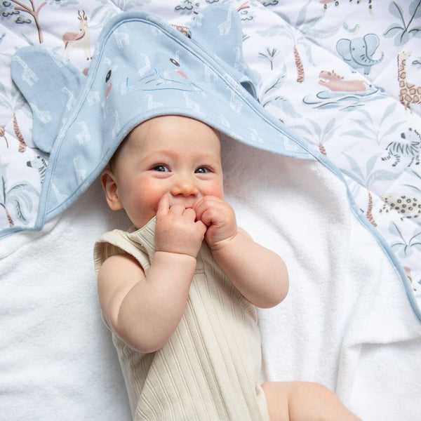 Hooded Towel- Elephant - Wild Safari HTE