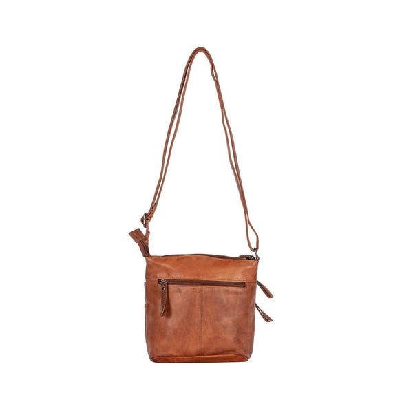 Greenwood Leather - Ladies Cross Body Leather Bag BLACK GLB