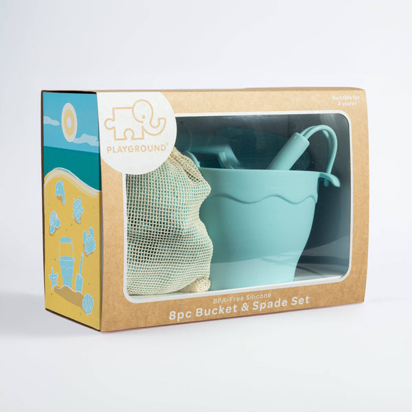 8pc Silicone Bucket Set - Light Blue BSB