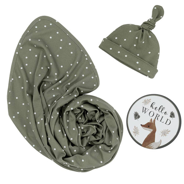 Newborn Gift Set - Olive Spots NGS 💚
