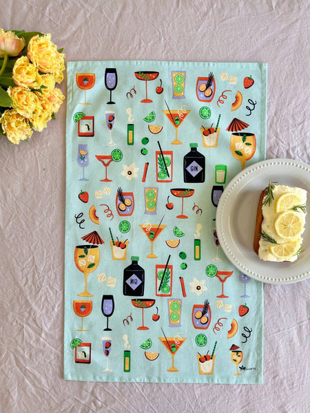 Tea Towel - Cocktails TCT