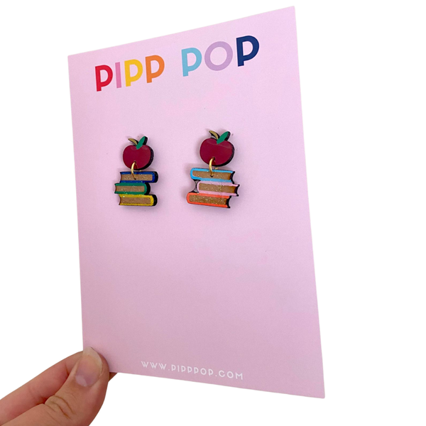 Teacher Book Dangles Earrings TBD