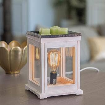 Weathered White Edison Bulb Illumination Warmer HCW 💚