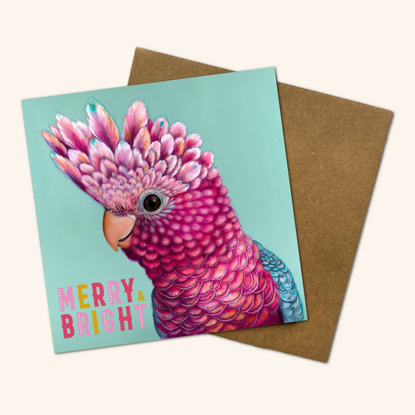 Ziggy the Galah Christmas Card ZGX