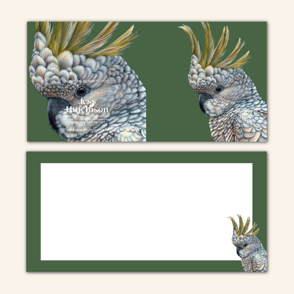 Rusty the Cockatoo Greeting Card RSC 💚