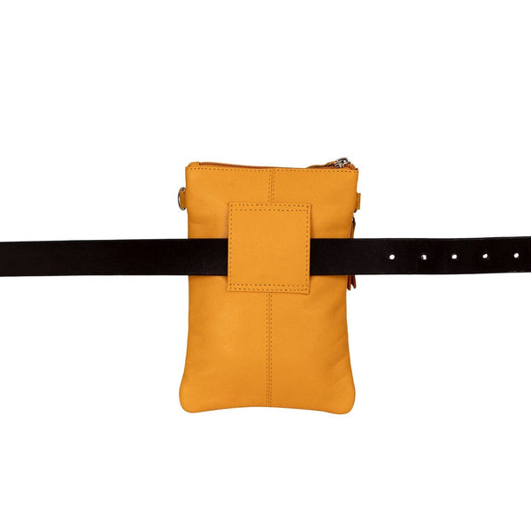 Leather Sling Bag Kempsey - Yellow YLW