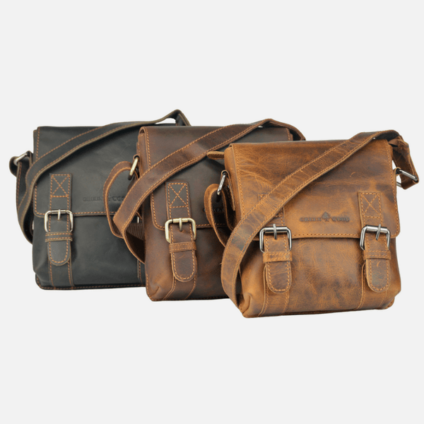 Leather Shoulder Bag Dubbo - Camel GW196651CAM LSD