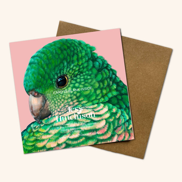 Queenie the King Parrot Greeting Card QKP 💚