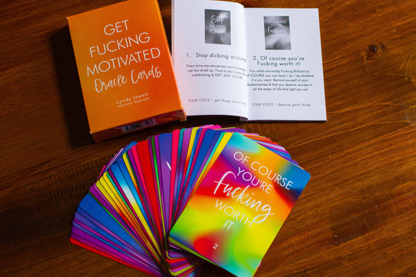 Get Fucking Motivated Oracle Cards GFM 💚