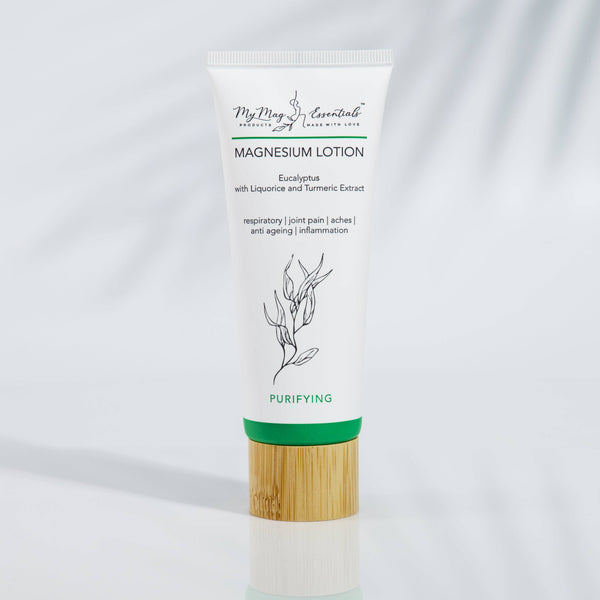 Magnesium Body Lotion Eucalyptus with Liquorice + Turmeric Extract MLT