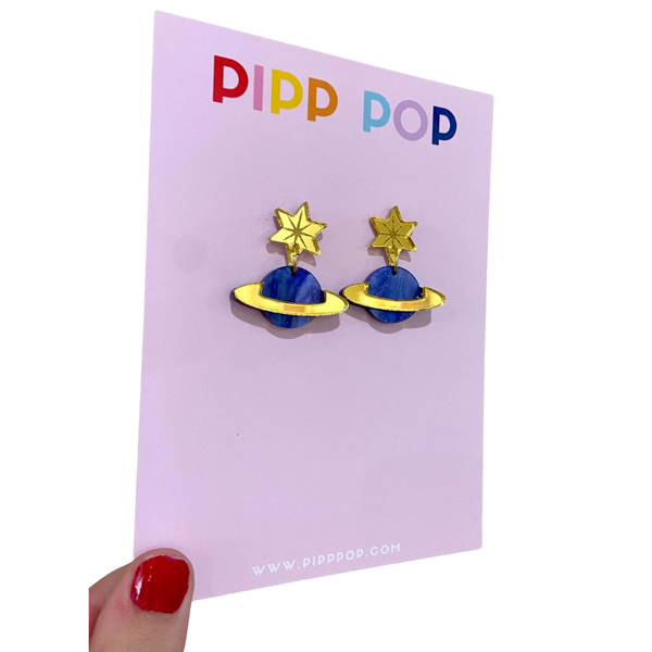 Planet Dangle Earrings PDE