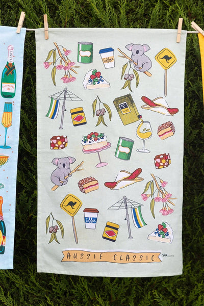 Tea Towel - Aussie Classics TTAC