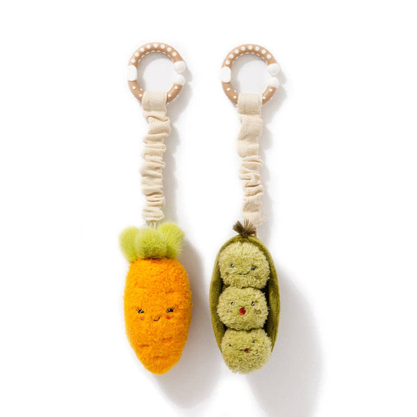 2 Pack Mini Market Brunch Stroller Toys - Carrot & Green Peas SCP