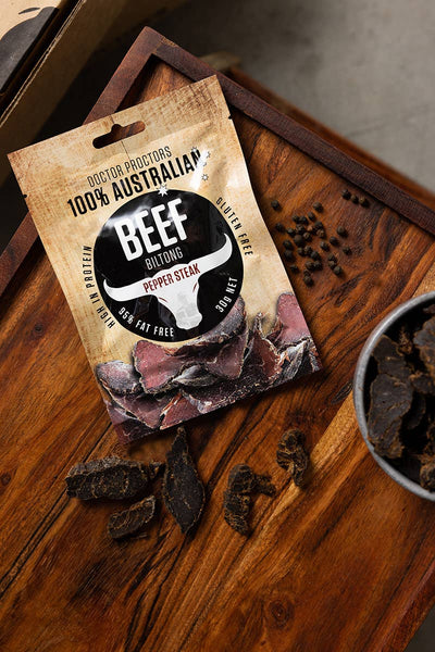 Doctor Proctor's Pepper Steak Beef Biltong 30g DPP