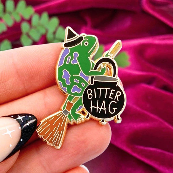 Bitter Hag Lapel Pin 💚