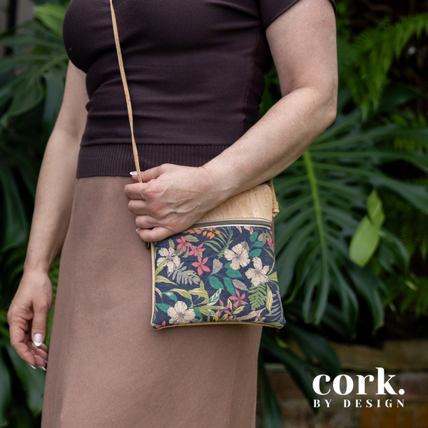 Sabrina Cork Crossbody Bag - Midnight SCB