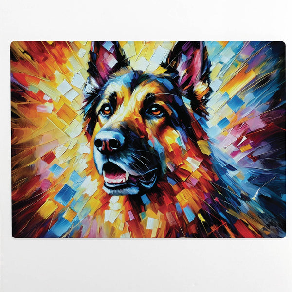 German Shepherd Glass Cutting Board GSB