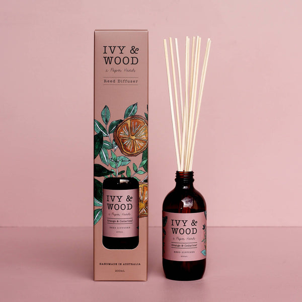 IVY & WOOD Botanical: Orange & Cedarleaf Reed Diffuser WCD