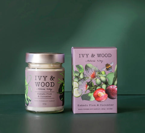 Candle - Ivy & Wood - Kakadu Plum & Cucumber CKP ❤️