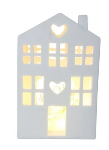 Tea Light holder - heart house TLHH