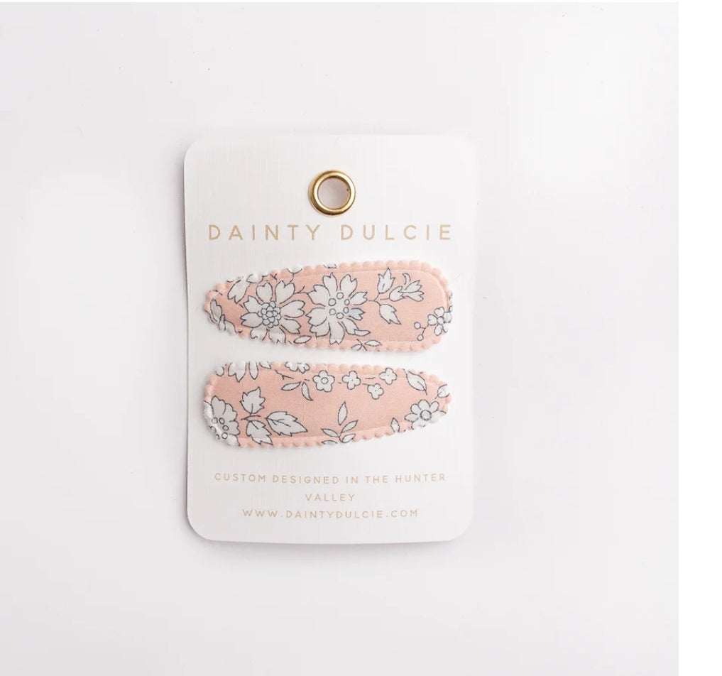 Dainty Dulcie Hair Clip Lavinia Coral - Liberty London DCLL