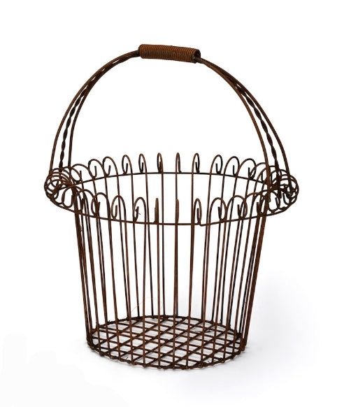 Basket - Metal Round assorted .