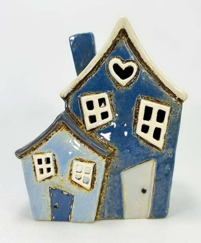 Tealight - Blue Double Heart Cottage TBH 🌟