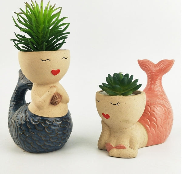 Planter - Mermaid Blue