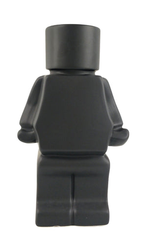 Planter - Block Man Black Standing BMS