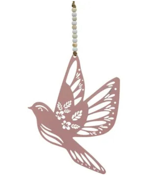 Decoration - Metal Bird Assorted Colours MBP
