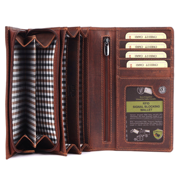 Greenwood Leather Brighton Travel Organiser Wallet GWB