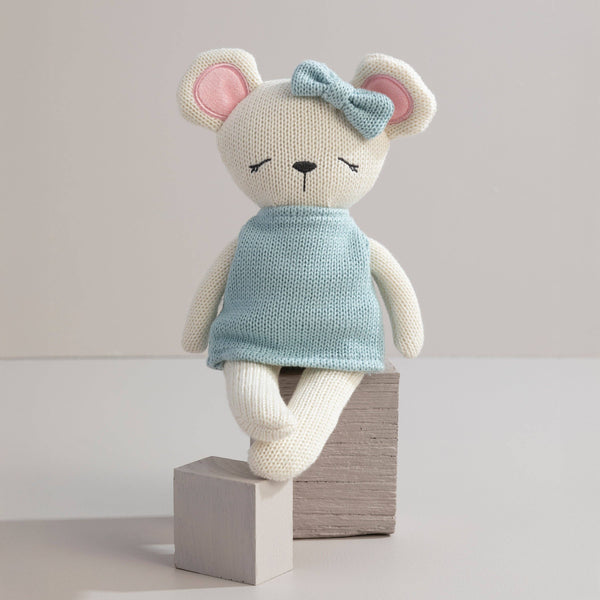 Knitted Animal Toy- Molly the Mouse 2025 KMM