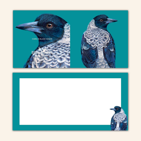 Magdalen the Magpie Greeting Card BMM 💚