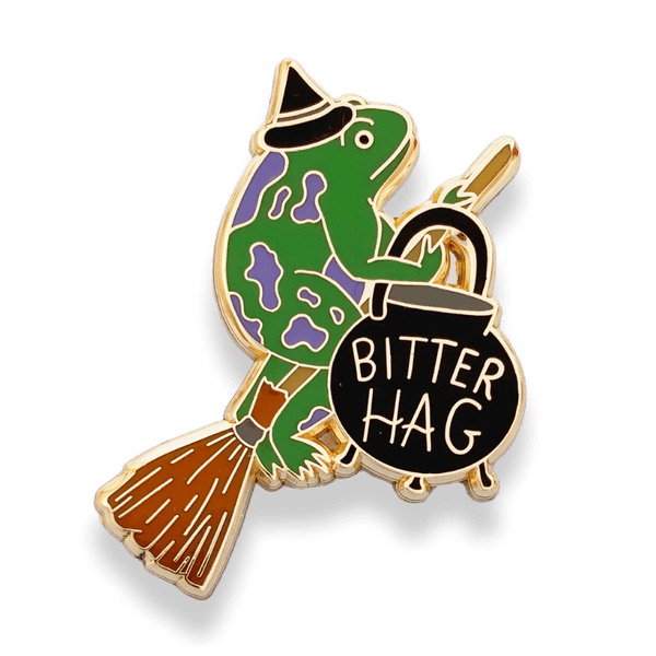 Bitter Hag Lapel Pin 💚