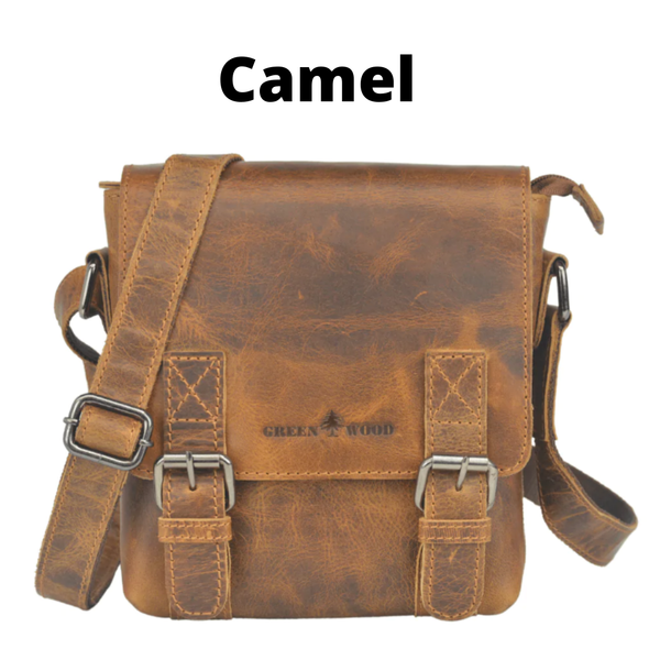 Leather Shoulder Bag Dubbo - Camel GW196651CAM LSD