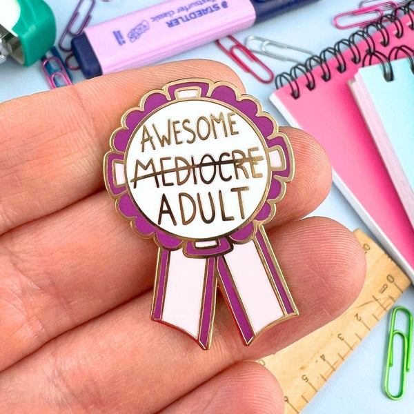 Awesome Adult Award Lapel Pin 💚