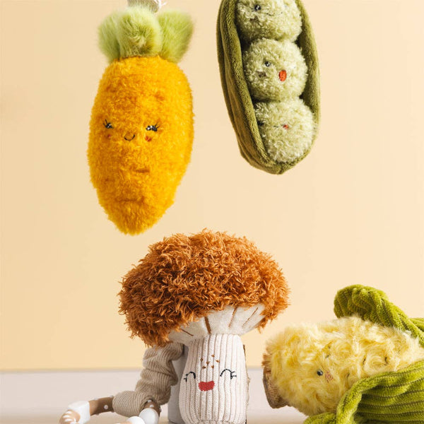 2 Pack Mini Market Brunch Stroller Toys - Carrot & Green Peas SCP