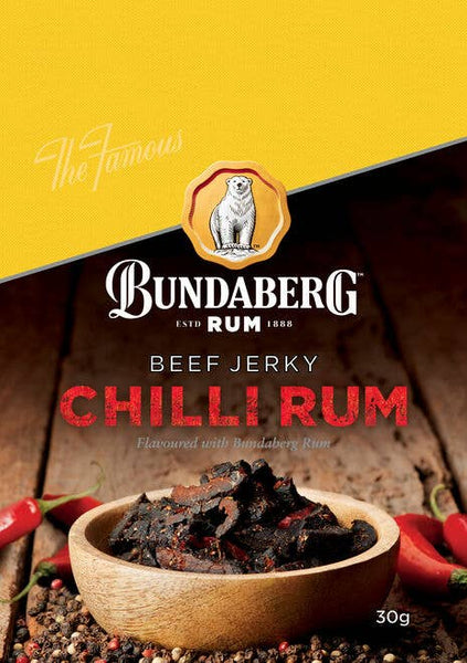 Bundaberg Rum 'Chilli Rum' Beef Jerky 30g BRJC