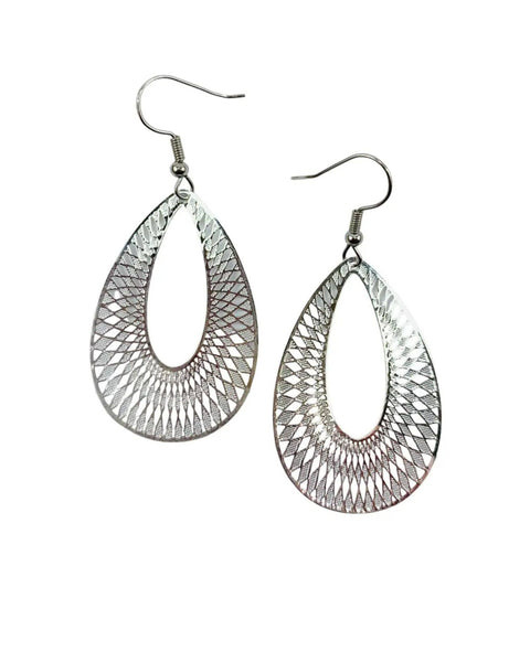 Earrings - Filigree Teardrop Dangles SBF 💚