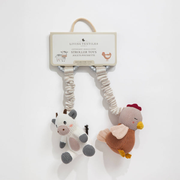 2pk Stroller Toy - Cow & Chicken SCC
