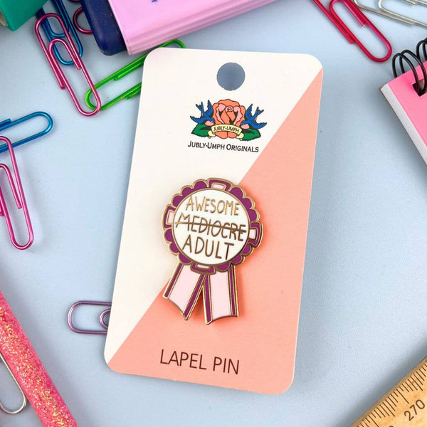 Awesome Adult Award Lapel Pin 💚
