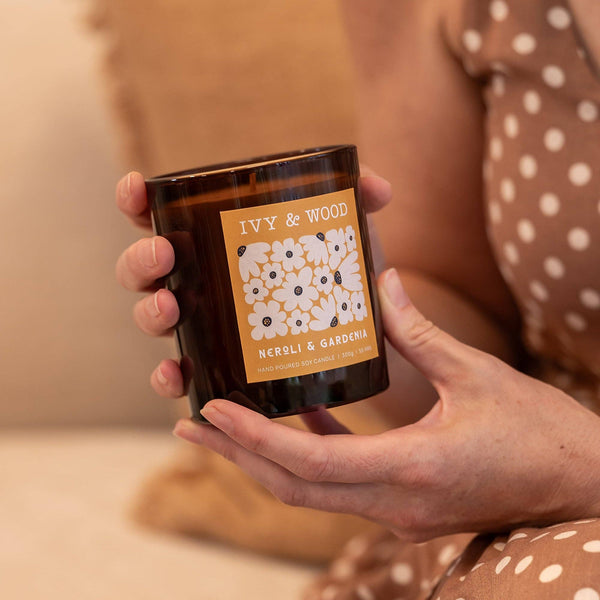 IVY & WOOD Neroli & Gardenia Scented Candle WNG