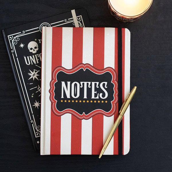 Red Circus Stripe A5 Notebook CNB