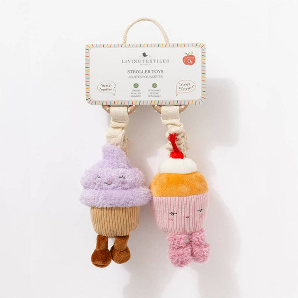 2 Pack Mini Market Brunch Stroller Toys - Ice Cream & Cupcake SCP 💚