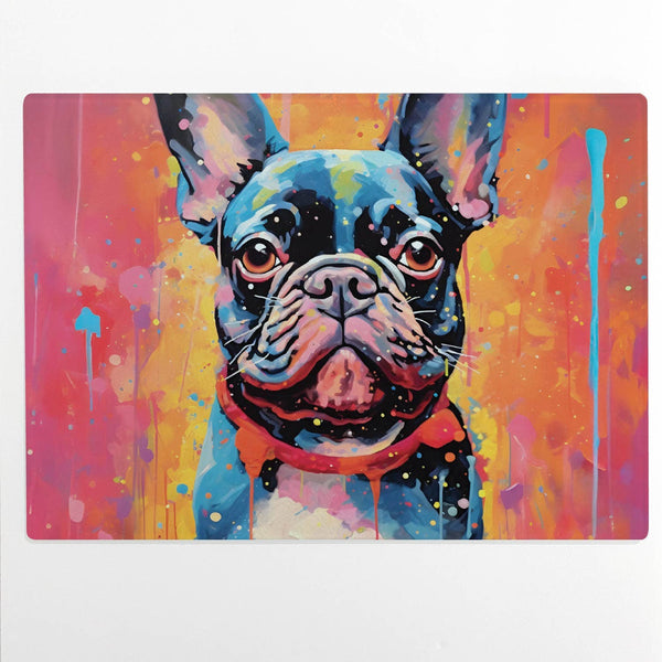 French Bulldog Glass Cutting Board FBG