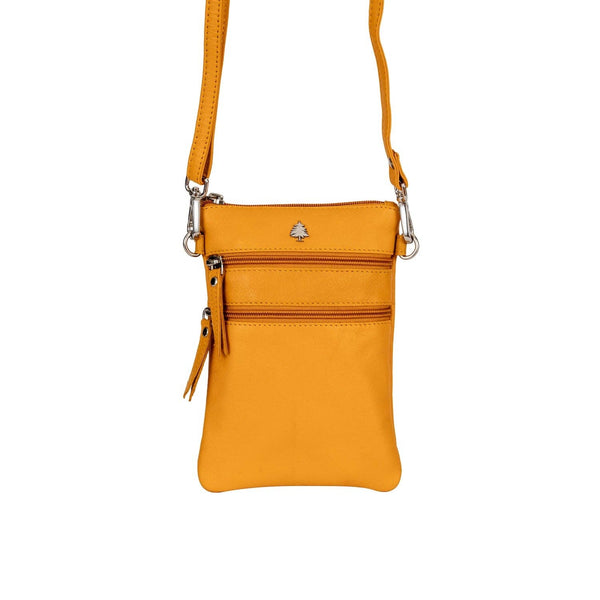 Leather Sling Bag Kempsey - Yellow YLW