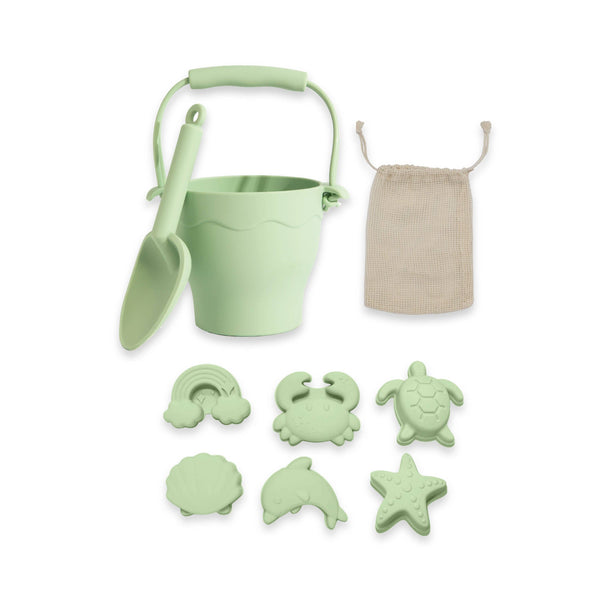 8pc Silicone Bucket Set - Light Sage BSG