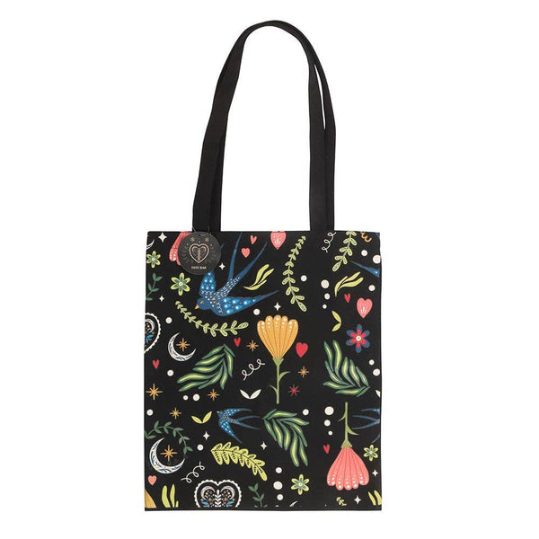 Midnight Bloom Polycotton Tote Bag MBT